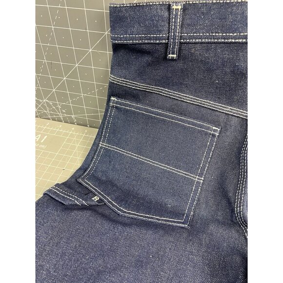 Key Brand Heavyweight Work Dungarees Triple Stitched Rivets 1990's NOS Deadstock - Picture 5 of 14